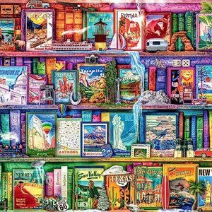 1000 Piece Jigsaw Puzzle by Artist Aimee Stewart - Travel Trinkets